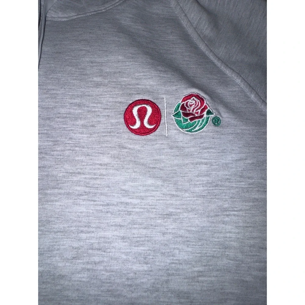 Lululemon Mens City Sweat Hoodie Rose Bowl Game Heathered Grey Large LM3ATLS